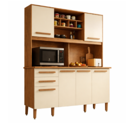 Alternative view of Armário de Cozinha Luna 6 Portas 2 Gavetas Imop