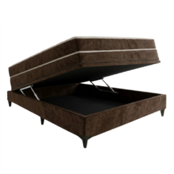 Alternative view of Base Baú casal + Colchão Veneza Casal Molas Ensacadas