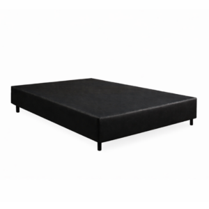 Base para colchão casal - Corino Preto - Orthobelo