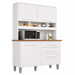 Armário de Cozinha Sofia Plus 4 Portas 2 Gavetas Imop - Branco