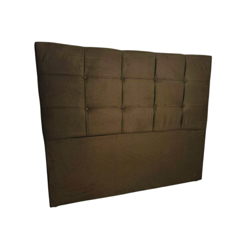 Cabeceira Casal Paris Cronos - Suede Marrom