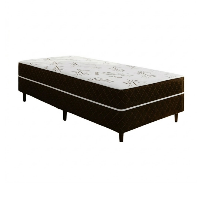 Cama Box Solteiro Conjugado Espuma Ortopédica Selado - Orthobelo