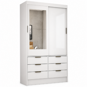 Guarda Roupa Sevilha Solteiro 2 Portas Carioca - Branco