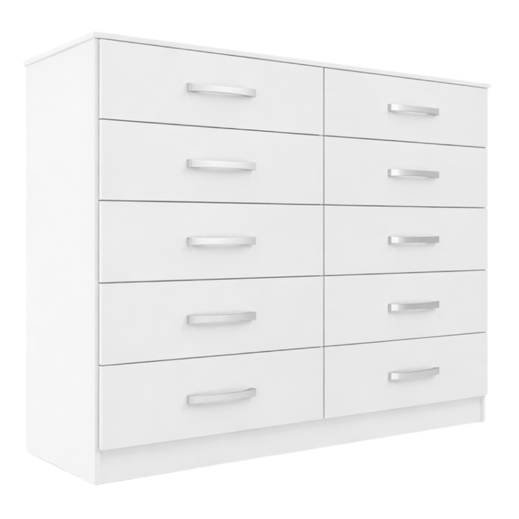 Cômoda Parati 10 Gavetas Primícias - Branco