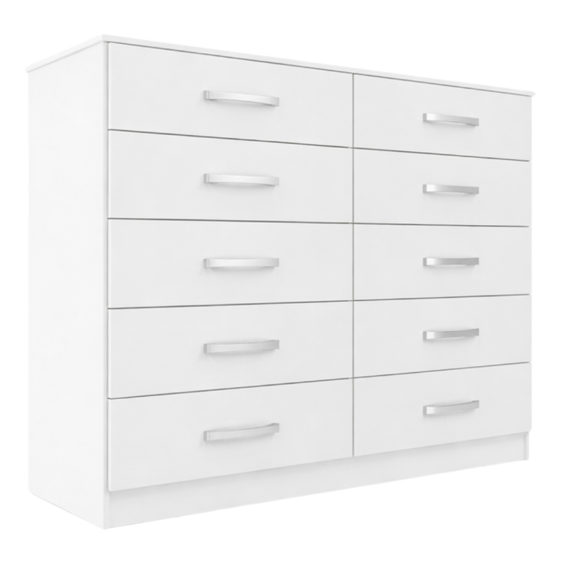 Cômoda Parati 10 Gavetas Primícias - Branco