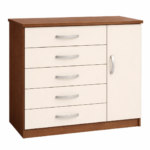 Cômoda Sapateira Itaipu 1 Porta 5 Gavetas