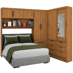 Guarda Roupa Modulado Sevilha 7 Portas 8 Gavetas com espelho - Cinamomo