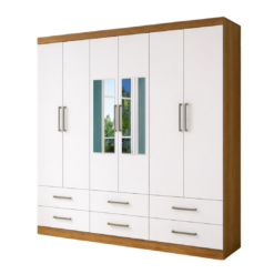 Alternative view of Guarda Roupa Dallas 6 Portas 6 Gavetas Com Espelho