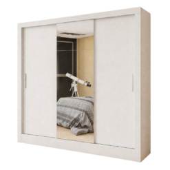 Alternative view of Guarda Roupa Dubai 3 Portas 3 Gavetas Com Espelho