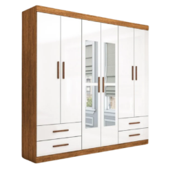 Alternative view of Guarda Roupa Hercules 6 Portas 4 Gavetas Com Espelho