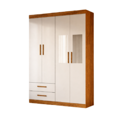 Alternative view of Guarda Roupa Hercules Solteiro 4 Portas 2 Gavetas