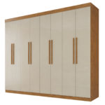 Guarda Roupa Milano 100% MDF 8 Portas 4 Gavetas