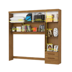 Alternative view of Guarda Roupa Modulado Carioca 5 Portas 2 Gavetas