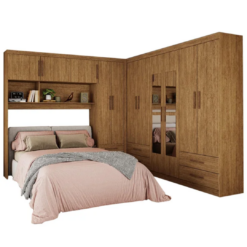 Guarda Roupa Modulado Carioca Hercules Casal 11 Portas 6 Gavetas e Espelho