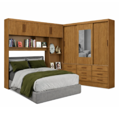 Alternative view of Guarda Roupa Modulado Sevilha 8 Portas 11 Gavetas com espelho