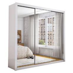 Guarda Roupa Veneza Gold 3 Portas 4 Gavetas Com Espelho