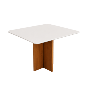 Mesa de Jantar Salinas Off White 120x80cm sem Vidro - Cel Mesas