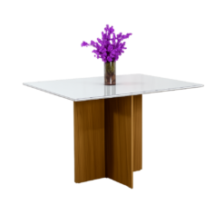 Mesa de Jantar Helo 120cmx90cm Poliman - Off White