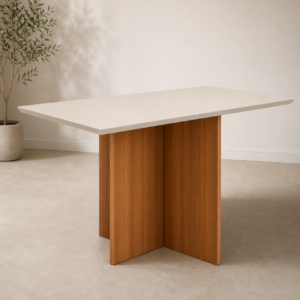 Alternative view of Mesa de Jantar Helo 160cmx90cm - Off white - Carvalho Decor (PRODUTO DE OUTLET)