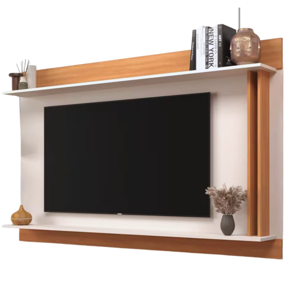 Painel Para TV Até 65 Polegadas New York JCM - Freijó Off - C2