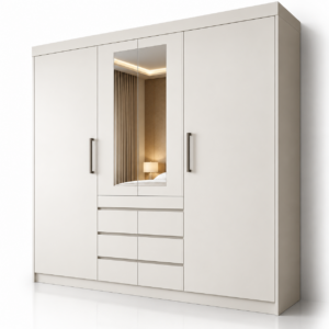 Guarda Roupa Imperio Com Espelho Carioca - Branco