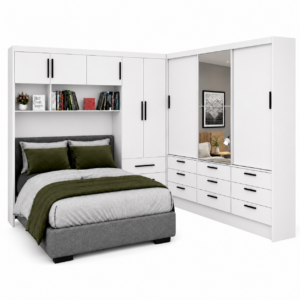 Guarda Roupa Modulado + Sevilha 3 Portas Luxo Carioca - Branco