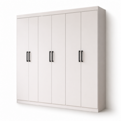 Guarda Roupa Recife 6 Portas 2 Gavetas - Branco