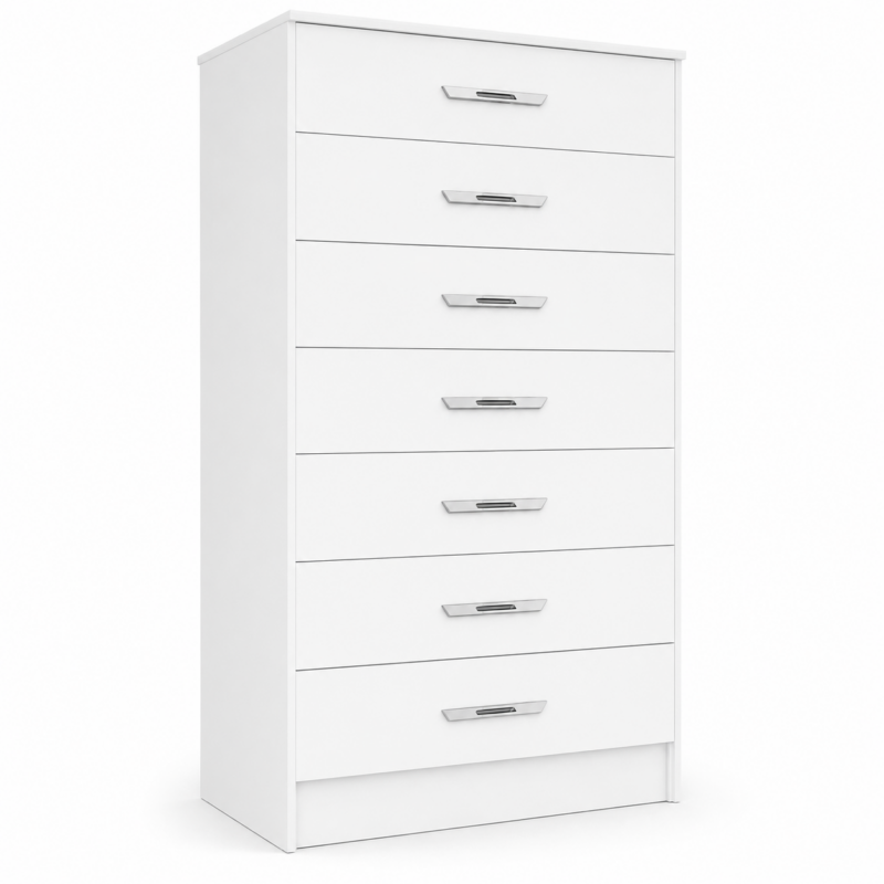 Cômoda Macabu 7 Gavetas Primicias - Branco