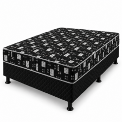 Cama Box Black Casal - Orthobelo