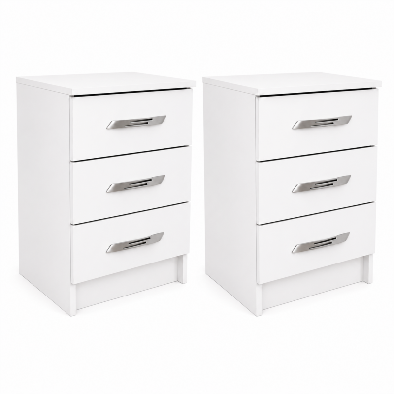 Combo 2 Mesinhas de Cabeceira Leme Primicias - Branco
