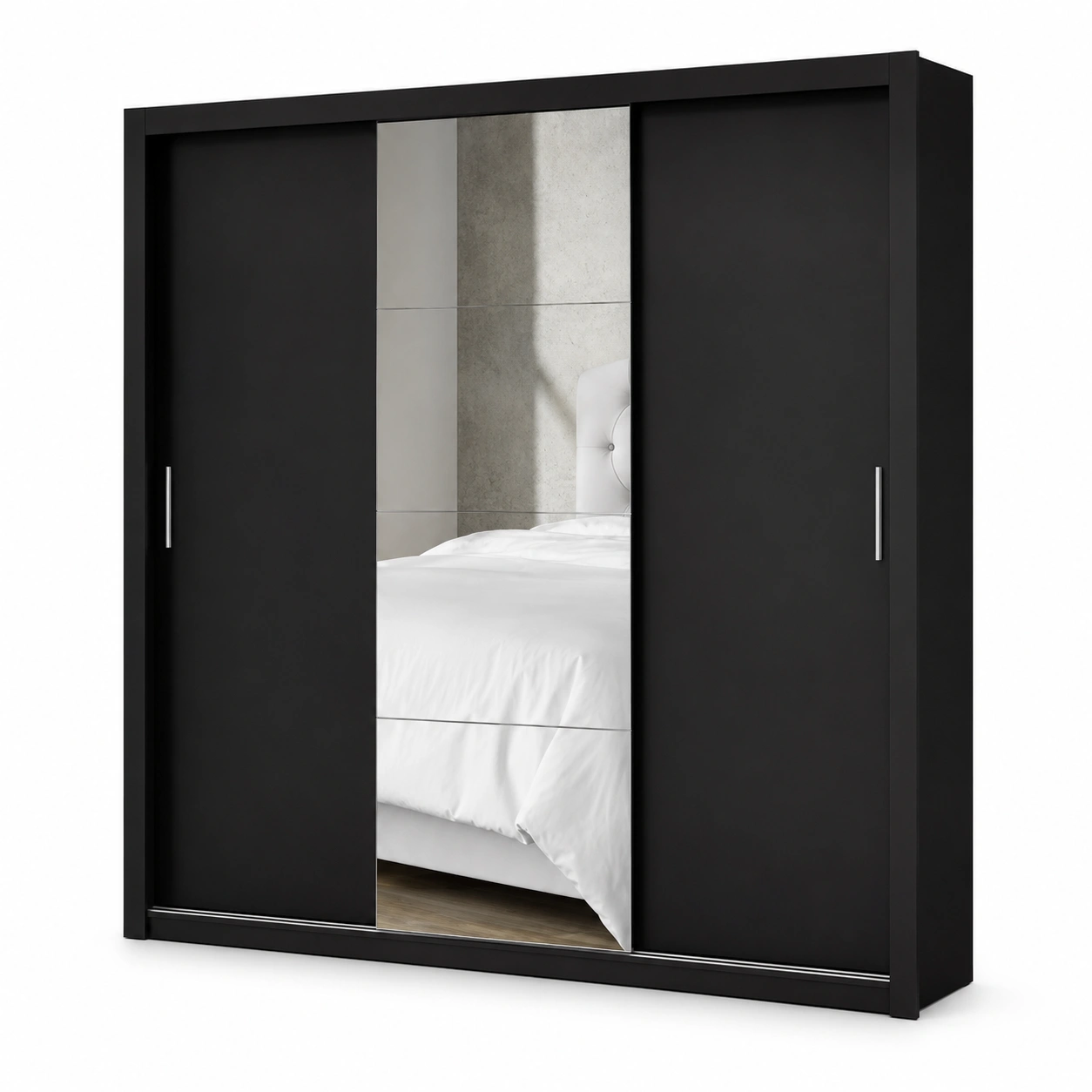 G.R Veneza Luxo 1 Porta Com Espelho Carioca - Preto