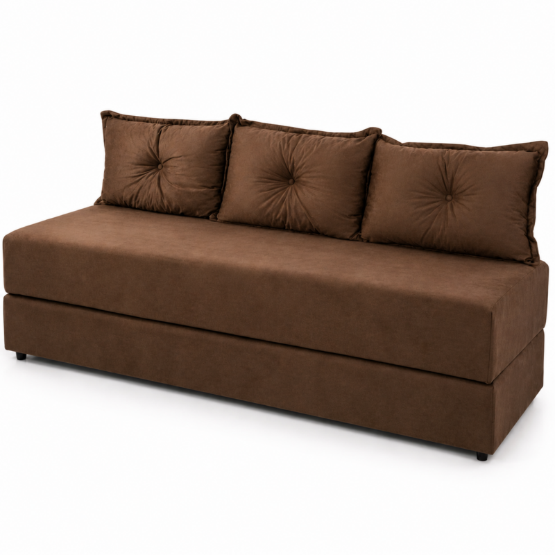 Sofá Cama Premium - Marrom - JM