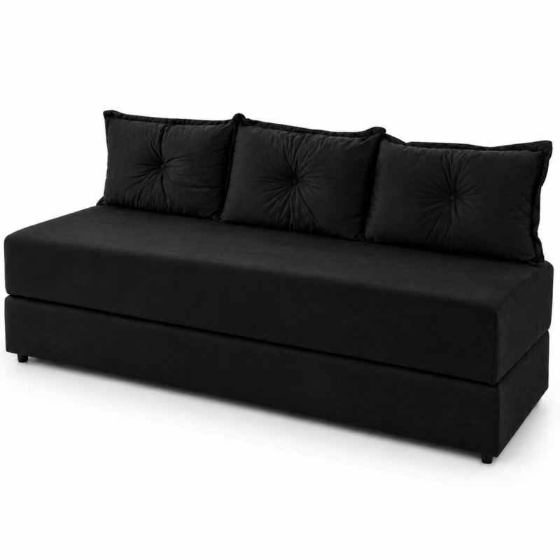 Sofá Cama Premium - Preto - JM