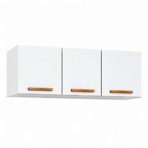Armário Aéreo New Valencia 3 Portas Branco - Salleto